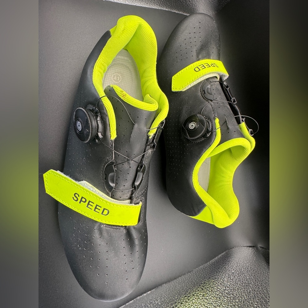 Mens SPEED MTB Cycling Shoes Road Bike Racing Speed Mountain SPD Size 41